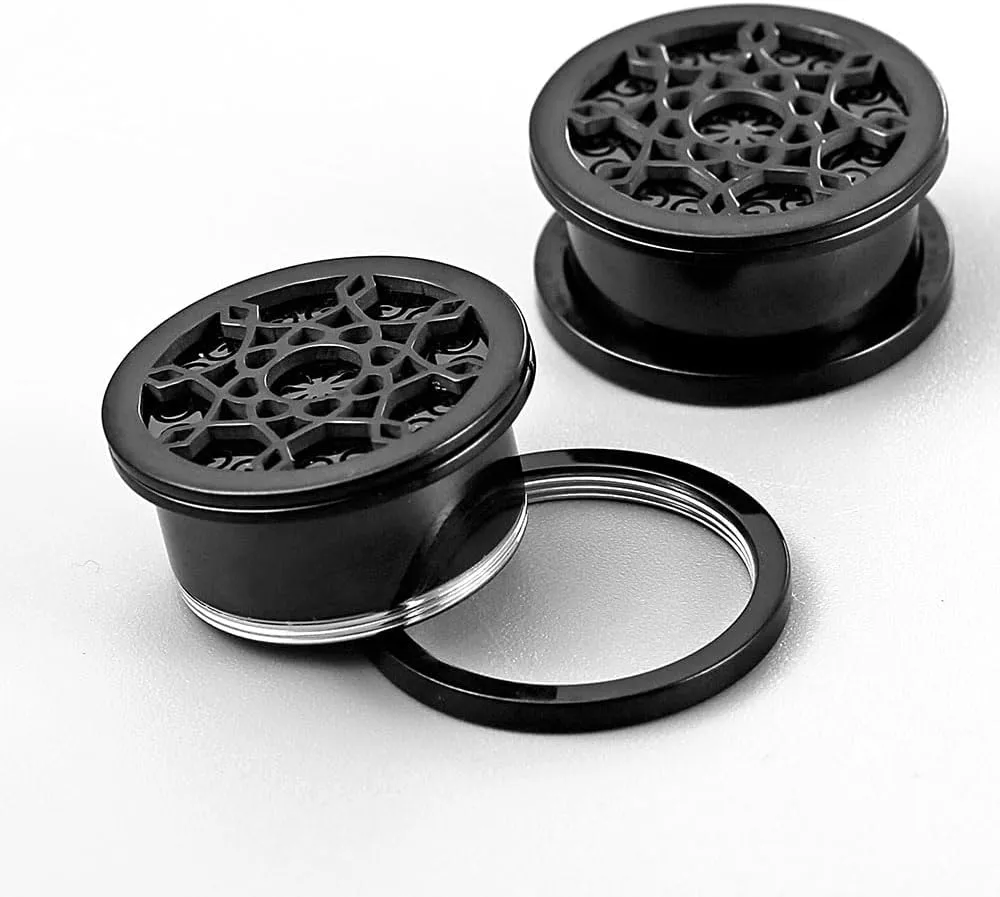 1 Pair New Classic gauges Ear Plugs Tunnels Hypoallergenic 316 Stainless Steel Ear Gauges 8mm-25mm (0G-1") Body Piercing Jewelry