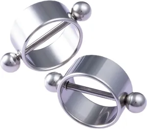 14G Stainless Steel Nipple Rings Solid Round Straight Barbell Bars Tongue Ring 14mm(9/16Inch) Body Piercing Jewelry