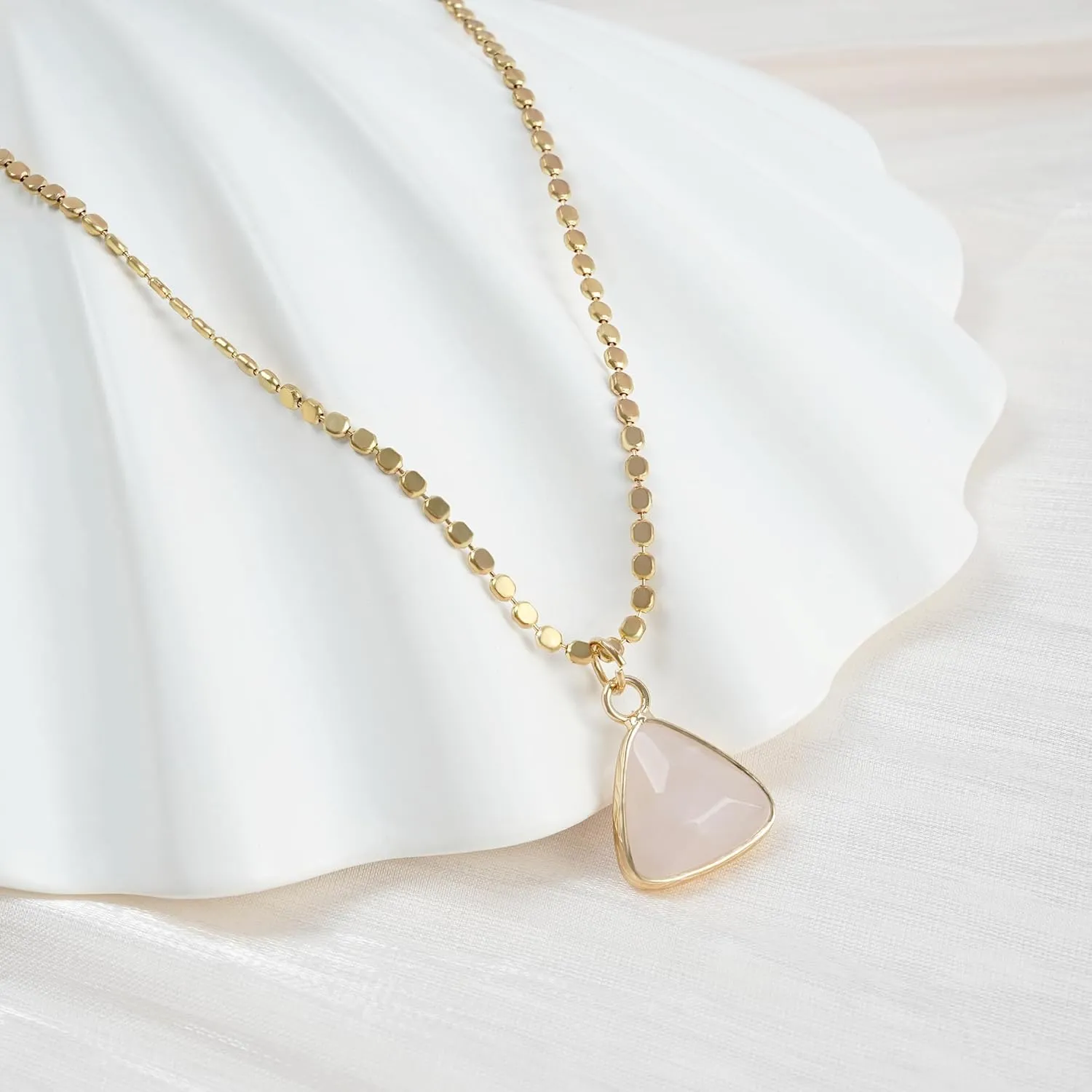 14K Gold Plated Cubic Zirconia Necklace | Cute Dainty Pendant Necklaces Multi-Style Necklace for Women