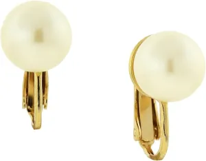1928 Jewelry Petite Classic Faux Pearl Clip On Earrings For Women, Non Piercing Ear Rings, Pierceless Snap On Made In USA