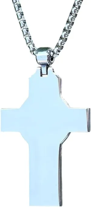 2025 New Lucky Gift 316L Stainless Steel Unique Cross Jesus Pendant High Polished Christian Fashion Jewelry For Man Women Gift