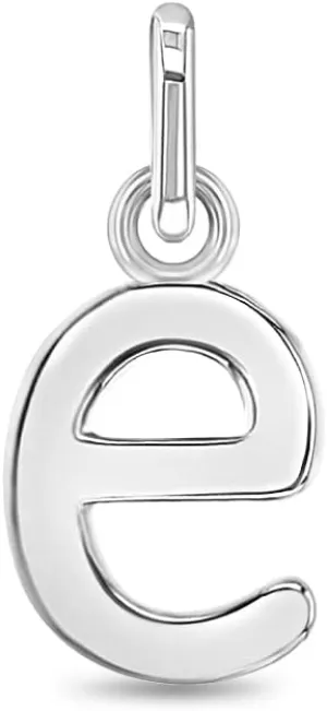 925 Sterling Silver Initial Letter Name Charms For Young Girls and Teens Charm Bracelets - Polished Starter Charm For Little Girls - Small Letter Charms For Children's Charm Bracelets