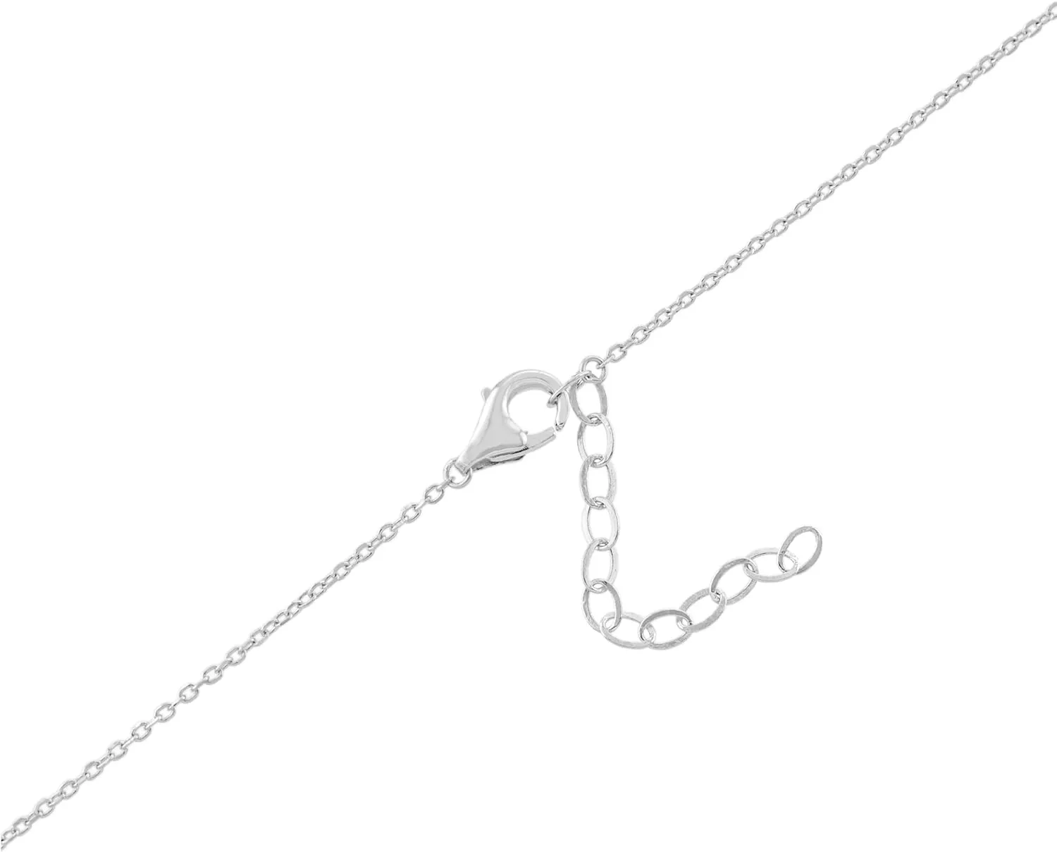 Amazon Essentials Sterling Silver 16 1" Clear Crystal Bar Gift Necklace (previously Amazon Collection)