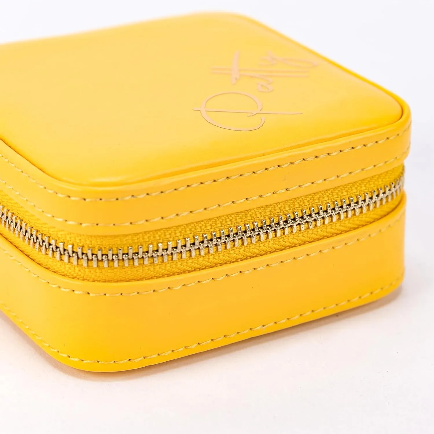 Angelina's Palace Personalized Jewelry Case with Name Engraved,Custom Leather Travel Jewelry Organizer Box for Rings,Earrings,Necklaces,Birthday Bridesmaid Gift For Women Girls