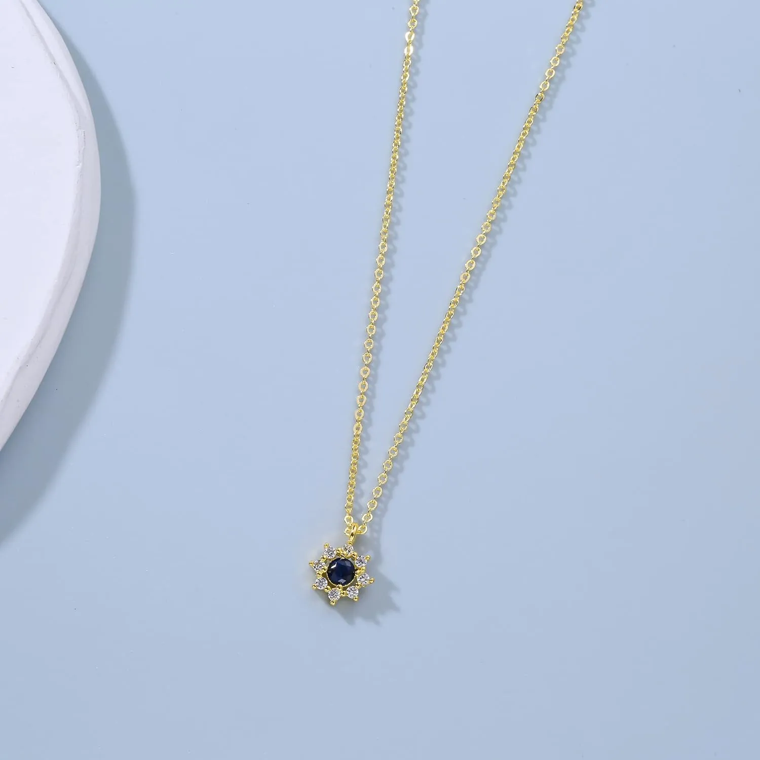 ASCOMY Dainty Gold Pendant Necklace 14k Gold Plated Delicate Tiny Love Heart Star CZ Leaf Pendant Necklace Simple Necklaces Everyday Jewelry for Women