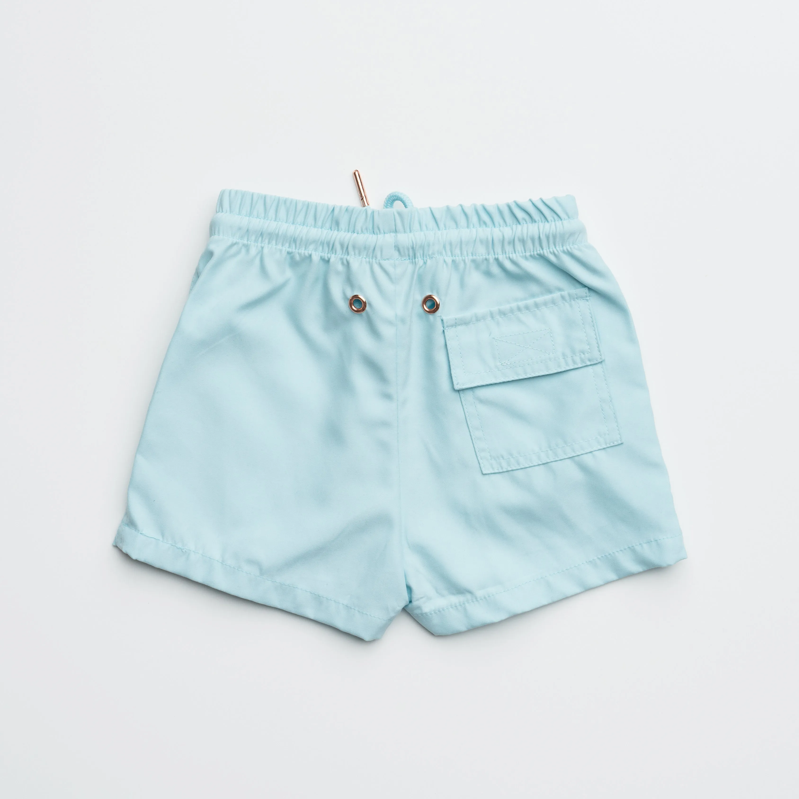 Boy's Swim Trunks in Aquamarine