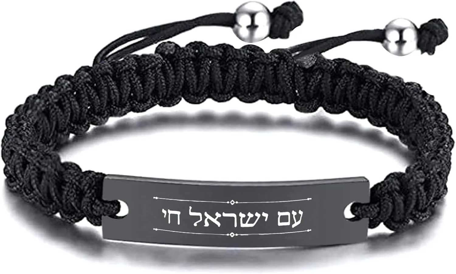 Braided Rope Bracelet For Men Women,Hebrew Jewish Prayer Bracelet, Am Yisrael Chai, Israeli jewish Ornaments, Israeli Jewish Jewelry Gifts for Jewish Prayer