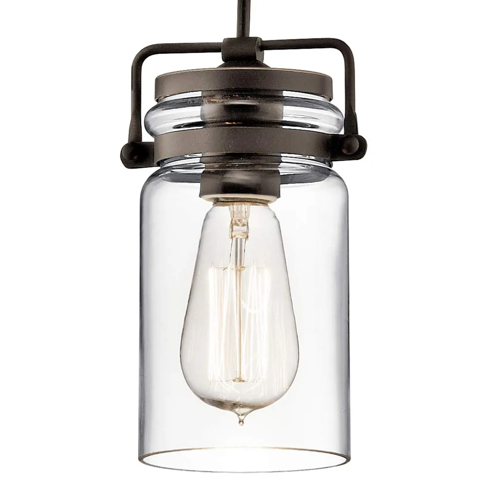 Brinley 5 in. Pendant Light Bronze Finish
