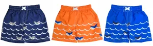 BT-A757 - Wholesale Toddler Boy's Shark & Wave Print Swim Trunk