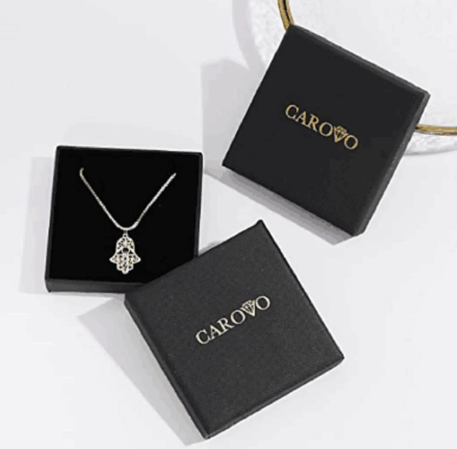 CAROVO Dainty Pearl Pendant Necklaces for Women 14k Gold Plated Barque Pearl Chain Necklace Delicate Handmade Cultured Pearl Necklace Everyday Jewelry for Gifts