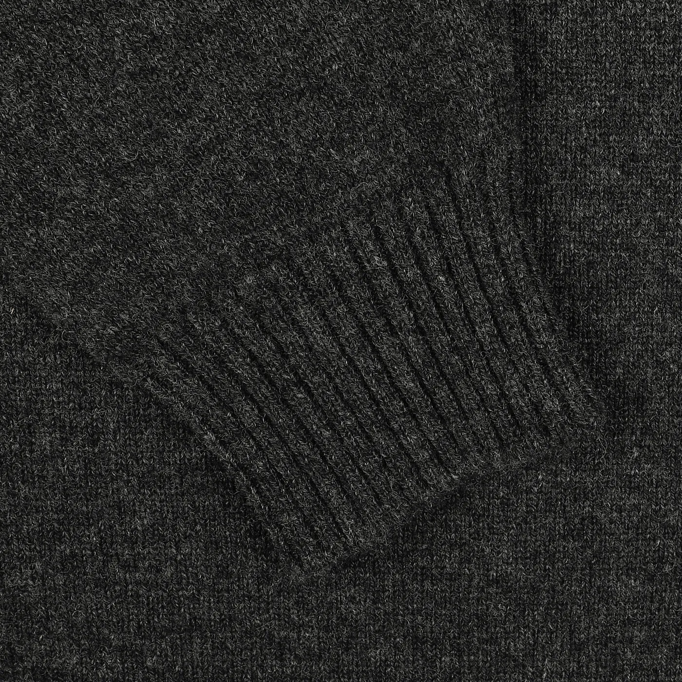 Charcoal Grey Crew Neck Lambswool Sweater
