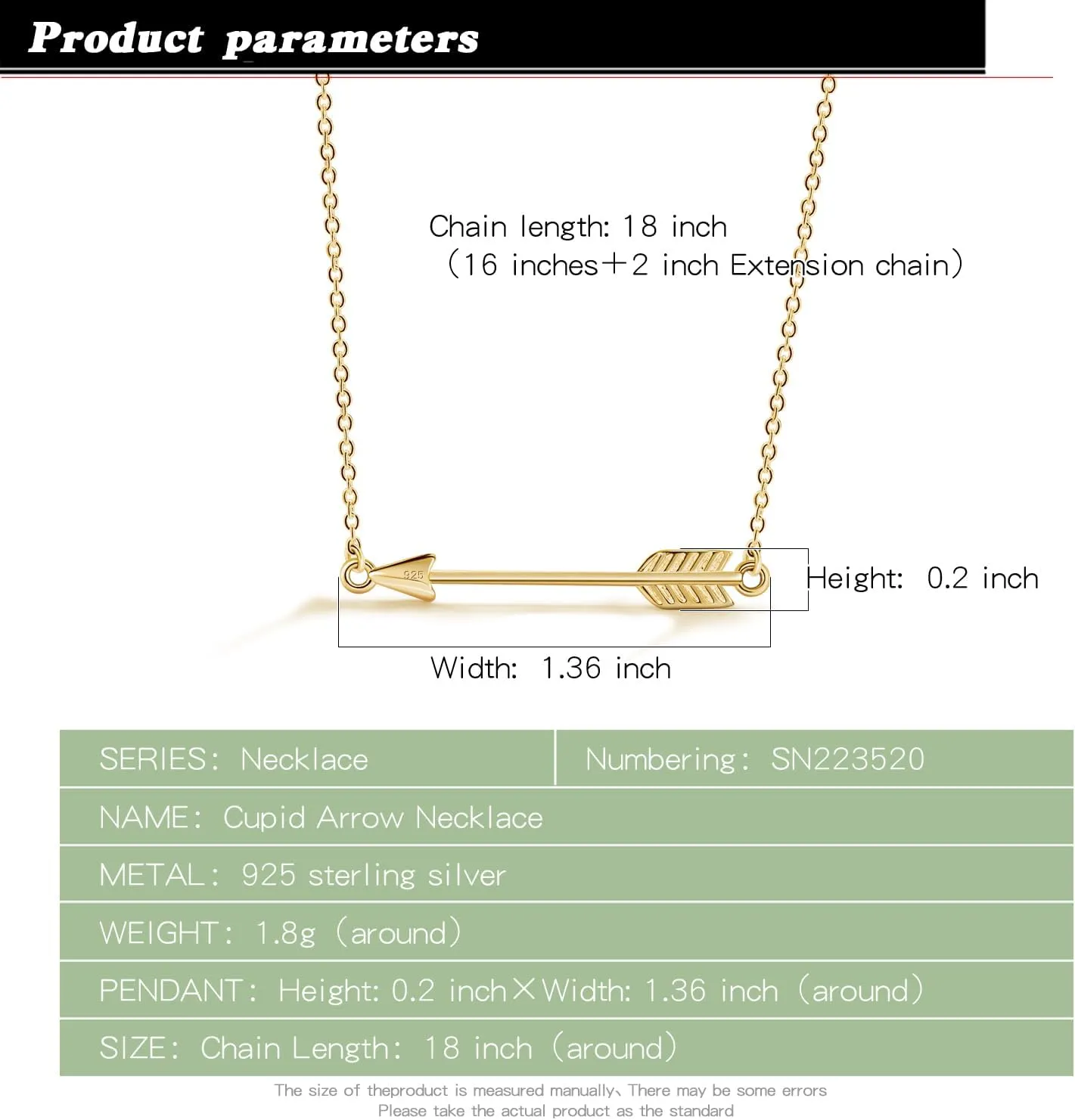 Chic 925 Sterling Silver Cupid's Arrow Pendant Necklace Women Dainty Arrow Initial Choker Silver/Gold Fine Jewelry Gift For Her