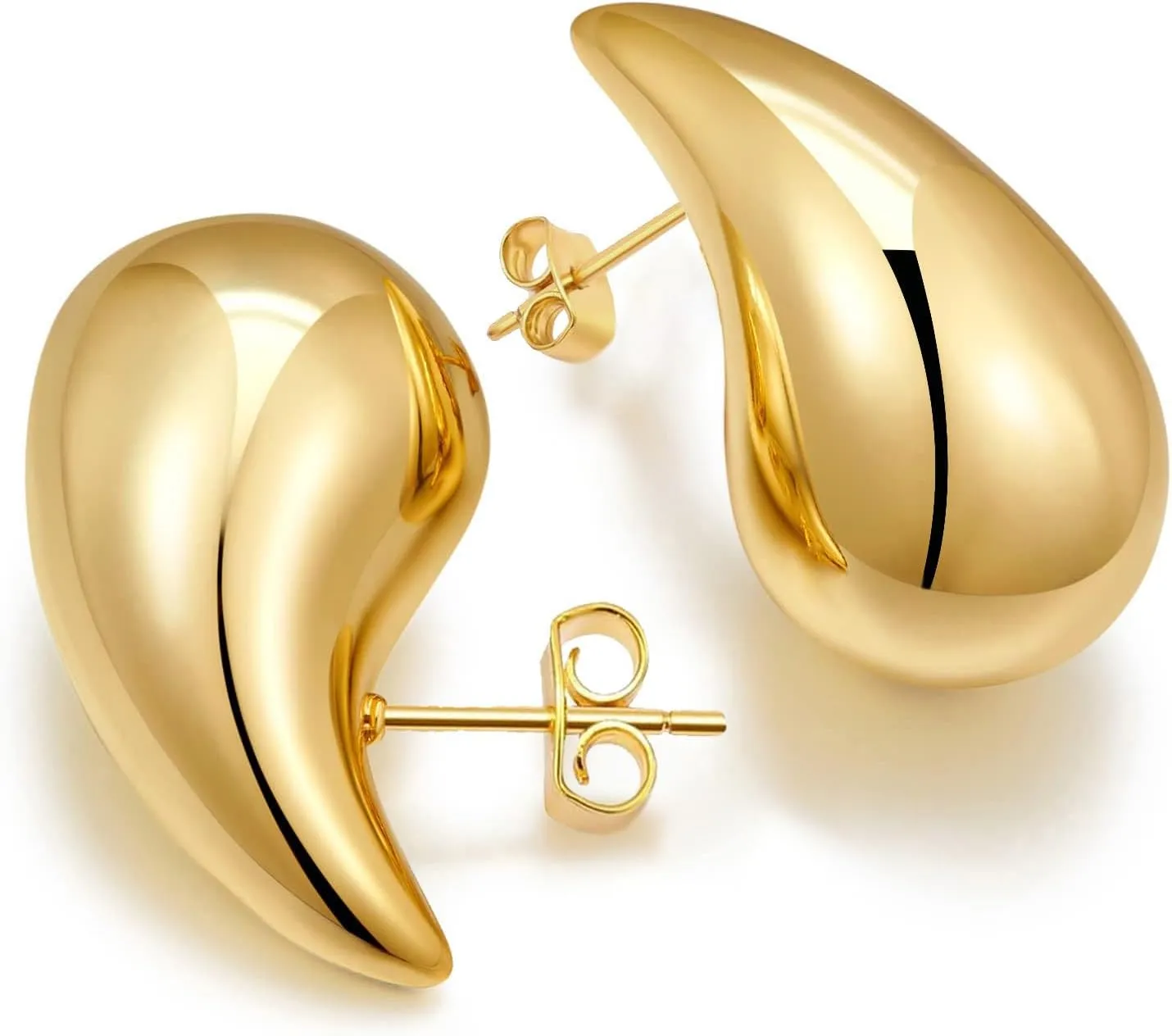    chunky  Drop  for Women Teen Trendy Hypoallergenic Stud Post hoop Earrings Jewelry