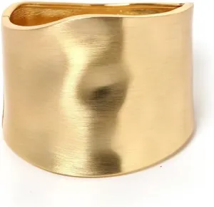 Chunky Gold Cuff Bangle Bracelets for Women - Gold Polished Trendy Twisted Hinged Cuff Open Wide Waterdrop Bangle Chunky Gold Bracelet Minimalist Bangle Jewelry Gift