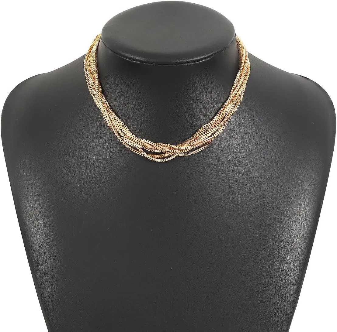 Chunky Necklace for Women Statement Necklace Thick Gold Silver Chain Choker Jewelry