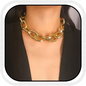 CLOACE Boho Choker Necklace Gold Cuban Link Necklaces Chain Fashion Jewelry for Women and Girls