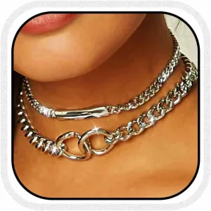 CLOACE Boho Choker Necklace Gold Cuban Link Necklaces Chain Fashion Jewelry for Women and Girls