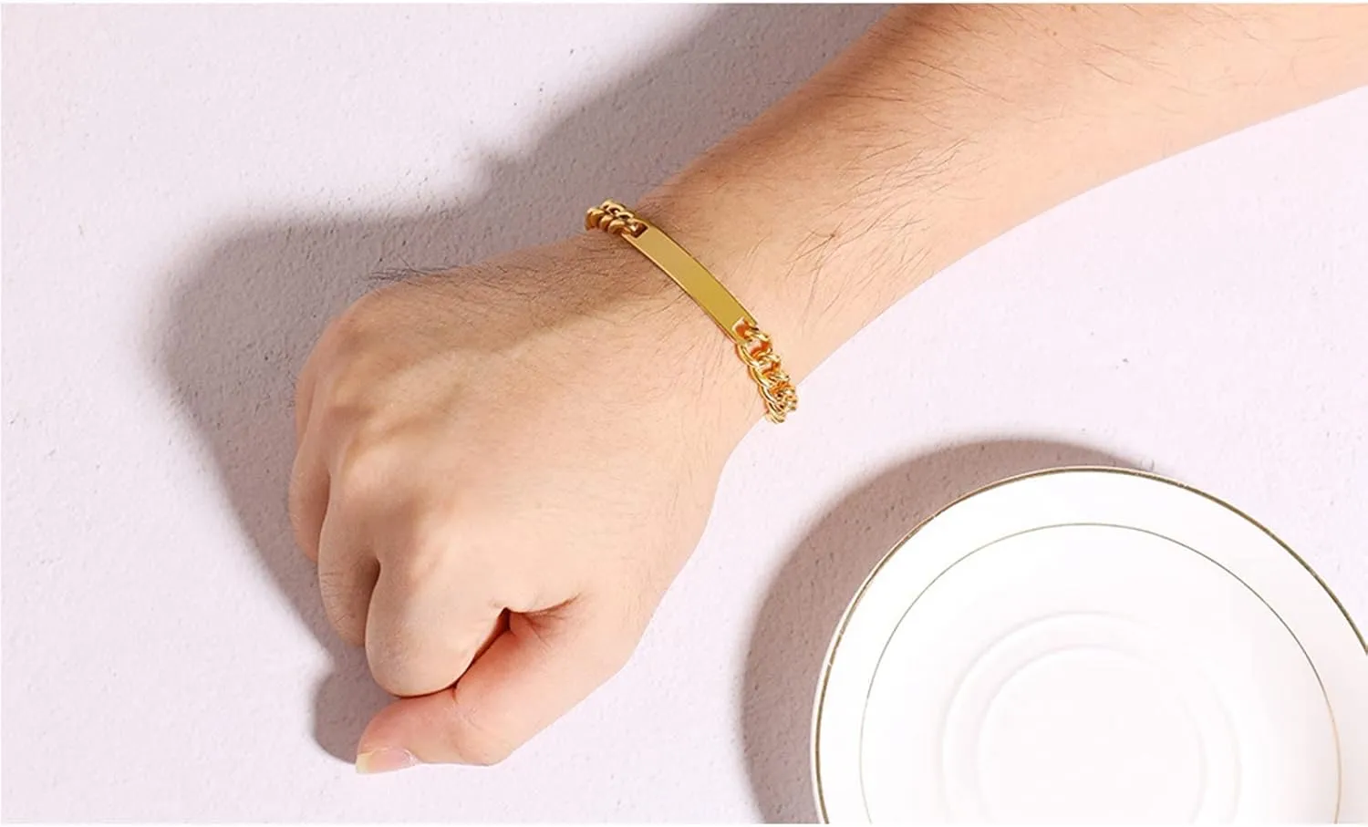 Couples Bracelets with Engrave - Personalized Stainless Steel Bracelet - Custom Engraving for Men and Women - Relationship Matching Couple Jewelry Gift For Her and Him