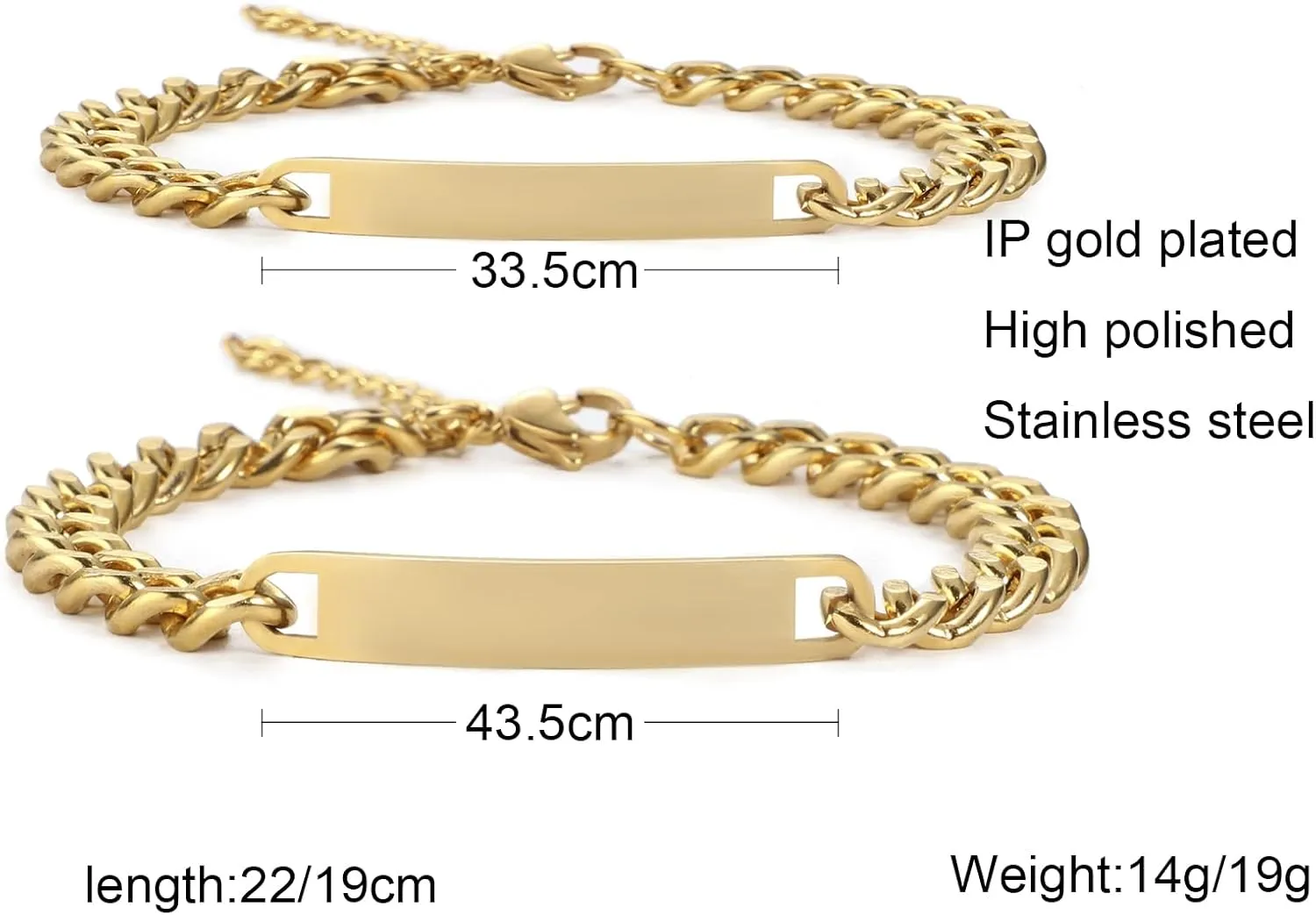 Couples Bracelets with Engrave - Personalized Stainless Steel Bracelet - Custom Engraving for Men and Women - Relationship Matching Couple Jewelry Gift For Her and Him