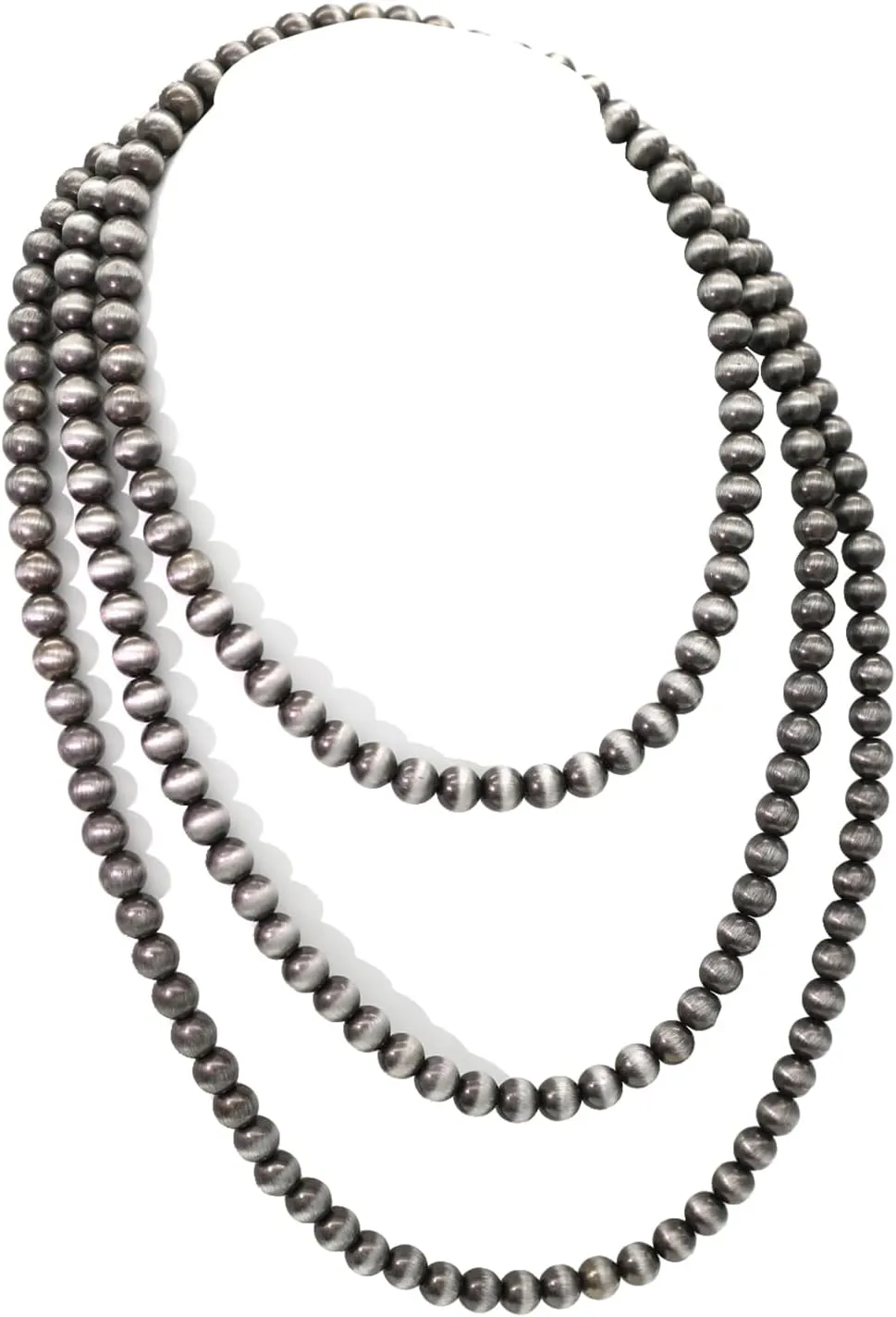 Created Navajo Pearl Necklace for Women Multi Strand Turquoise Choker Western Jewelry Vintage Boho Chic Beaded Statement Necklaces
