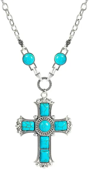 Created Navajo Pearl Necklace for Women Multi Strand Turquoise Choker Western Jewelry Vintage Boho Chic Beaded Statement Necklaces