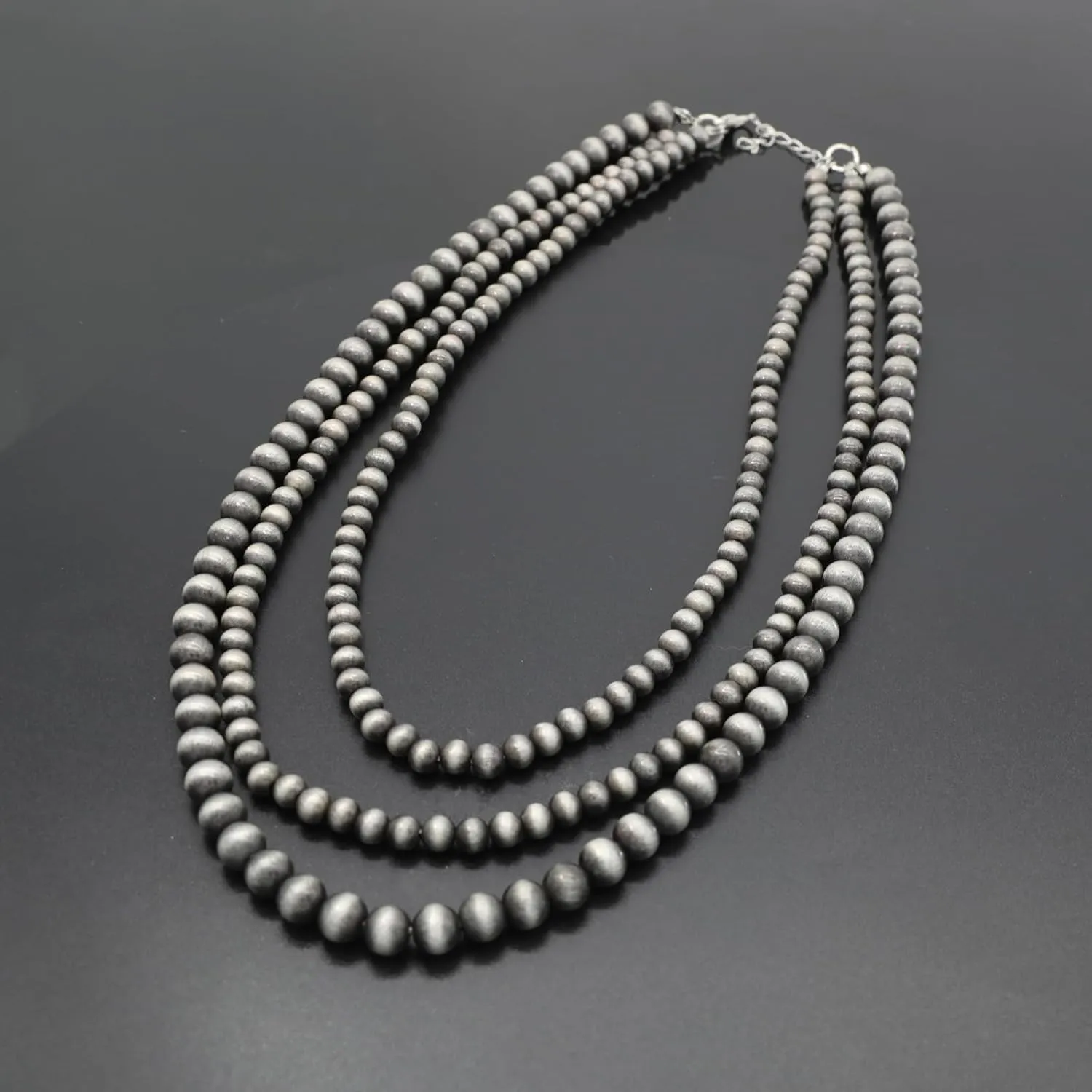 Created Navajo Pearl Necklace for Women Multi Strand Turquoise Choker Western Jewelry Vintage Boho Chic Beaded Statement Necklaces