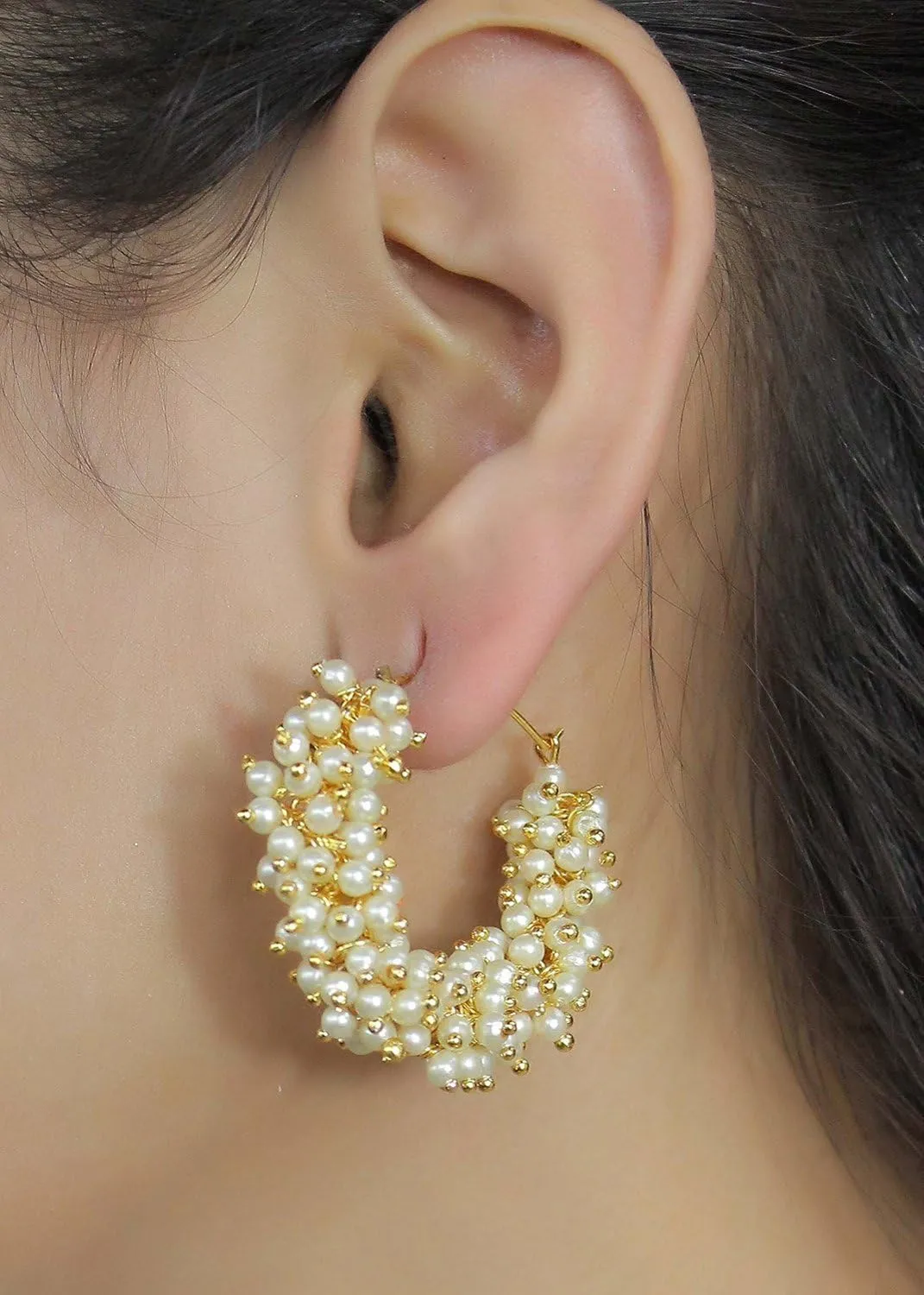 Crunchy Fashion Bollywood Stylish Traditional Indian Jewelry Meenakari Jhumka Earrings for Women