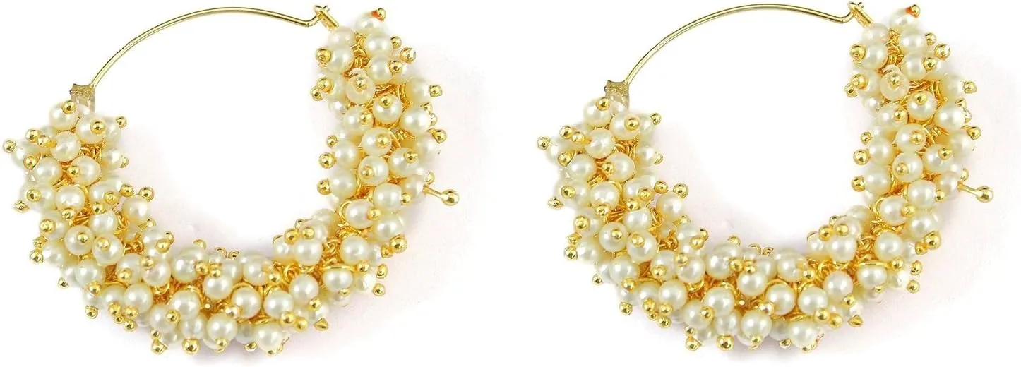 Crunchy Fashion Bollywood Stylish Traditional Indian Jewelry Meenakari Jhumka Earrings for Women