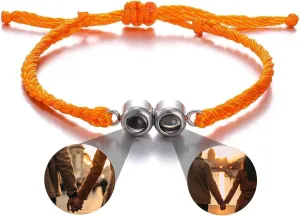 Custom Bracelets with Pictures inside, Customized Projection Bracelets with Photos, Picture Bracelet Personalized Photos, Anniversary Memorial Gifts for Women/Men/Family/Couple/Friends