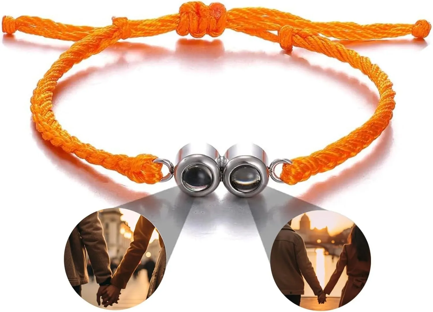Custom Bracelets with Pictures inside, Customized Projection Bracelets with Photos, Picture Bracelet Personalized Photos, Anniversary Memorial Gifts for Women/Men/Family/Couple/Friends