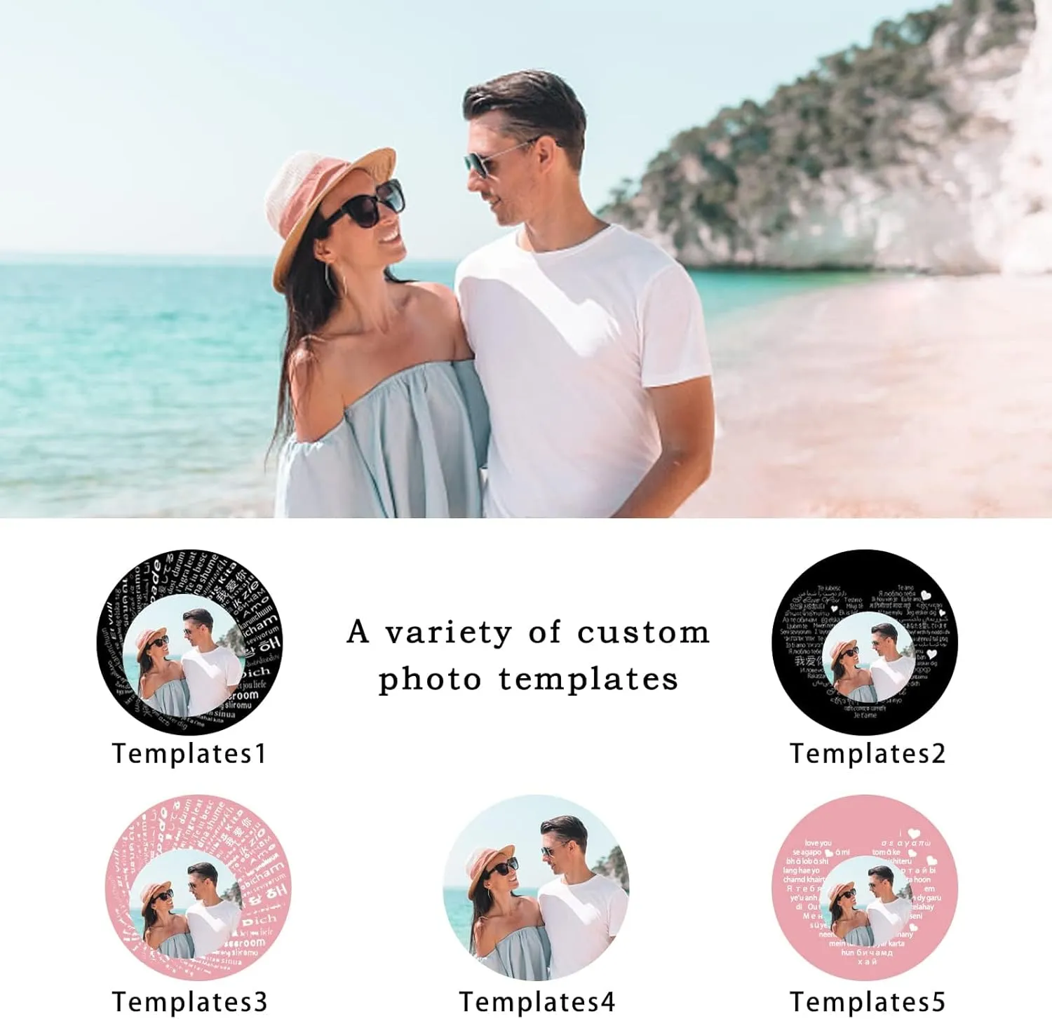 Custom Bracelets with Pictures, Personalized Projection Bracelets with Photos, Personalized Rope Jewelry Gift for Him Her Best Friend on Birthday Valentines Day Anniversary