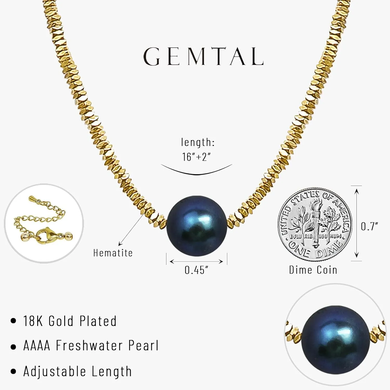 Dainty Single Pearl Pendant Necklaces for Women Trendy,Womens Black Stone Beaded Choker Necklace,Delicate Round Freshwater Pearl Necklace Jewelry Gift for Women