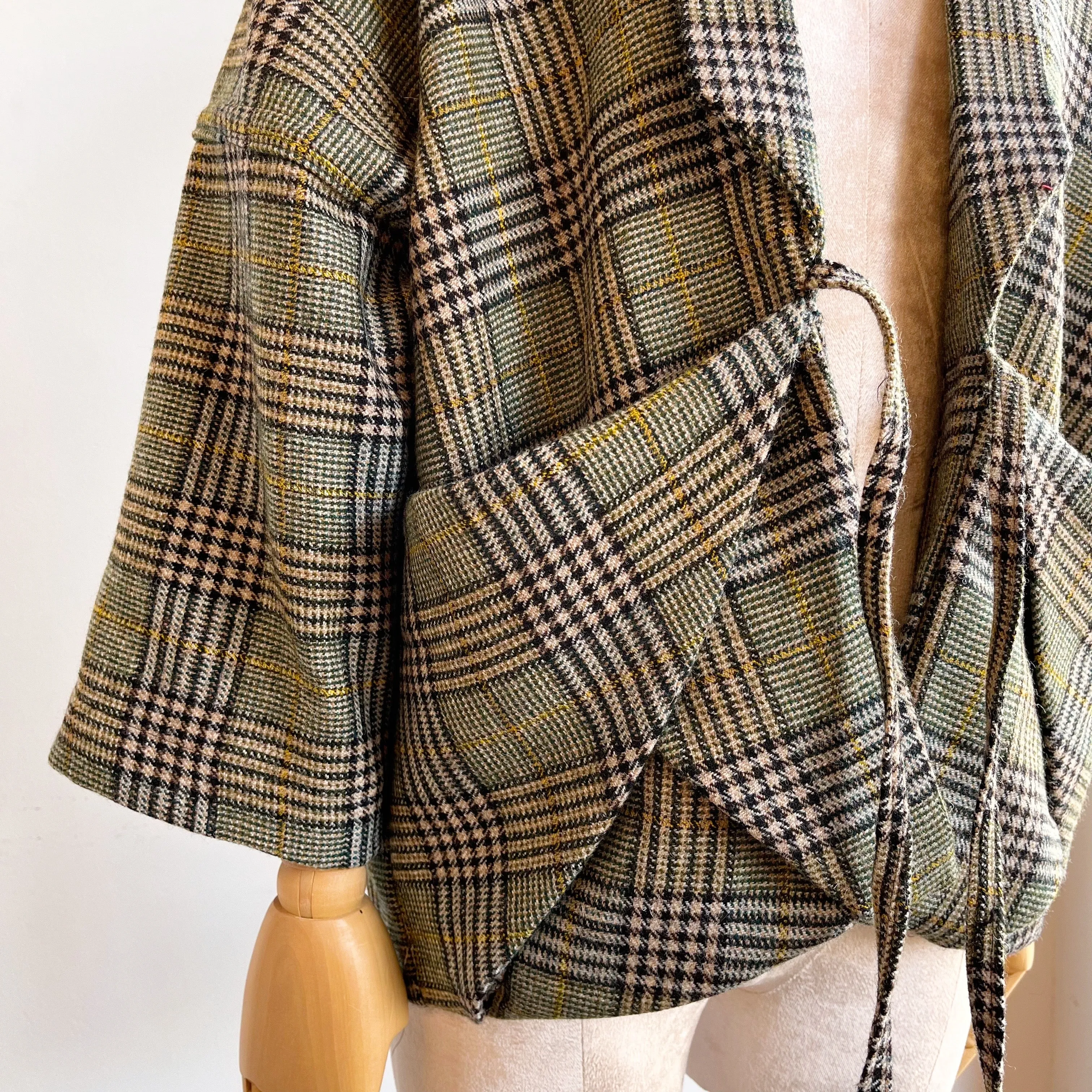 Dark Green Plaid Chore Jacket