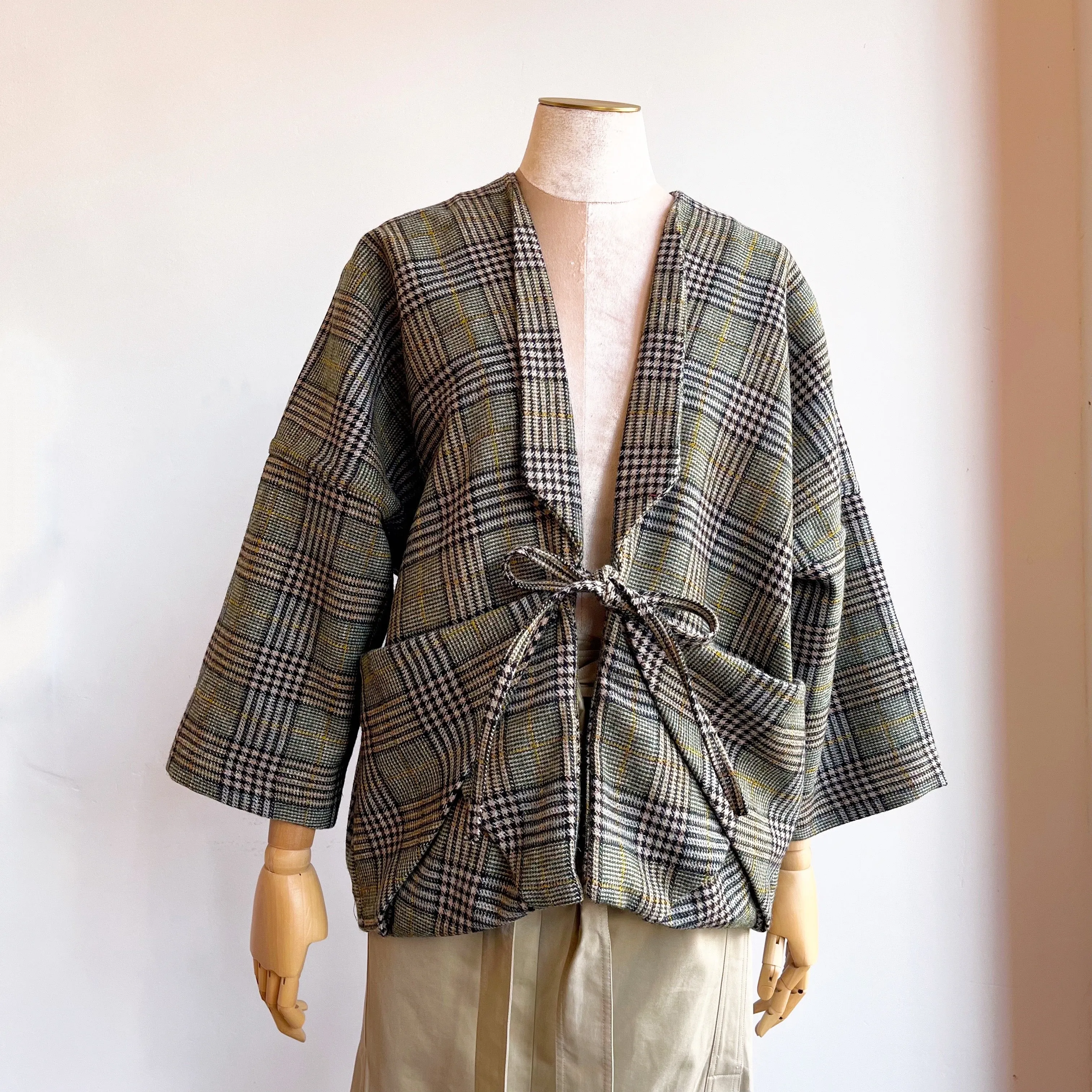Dark Green Plaid Chore Jacket