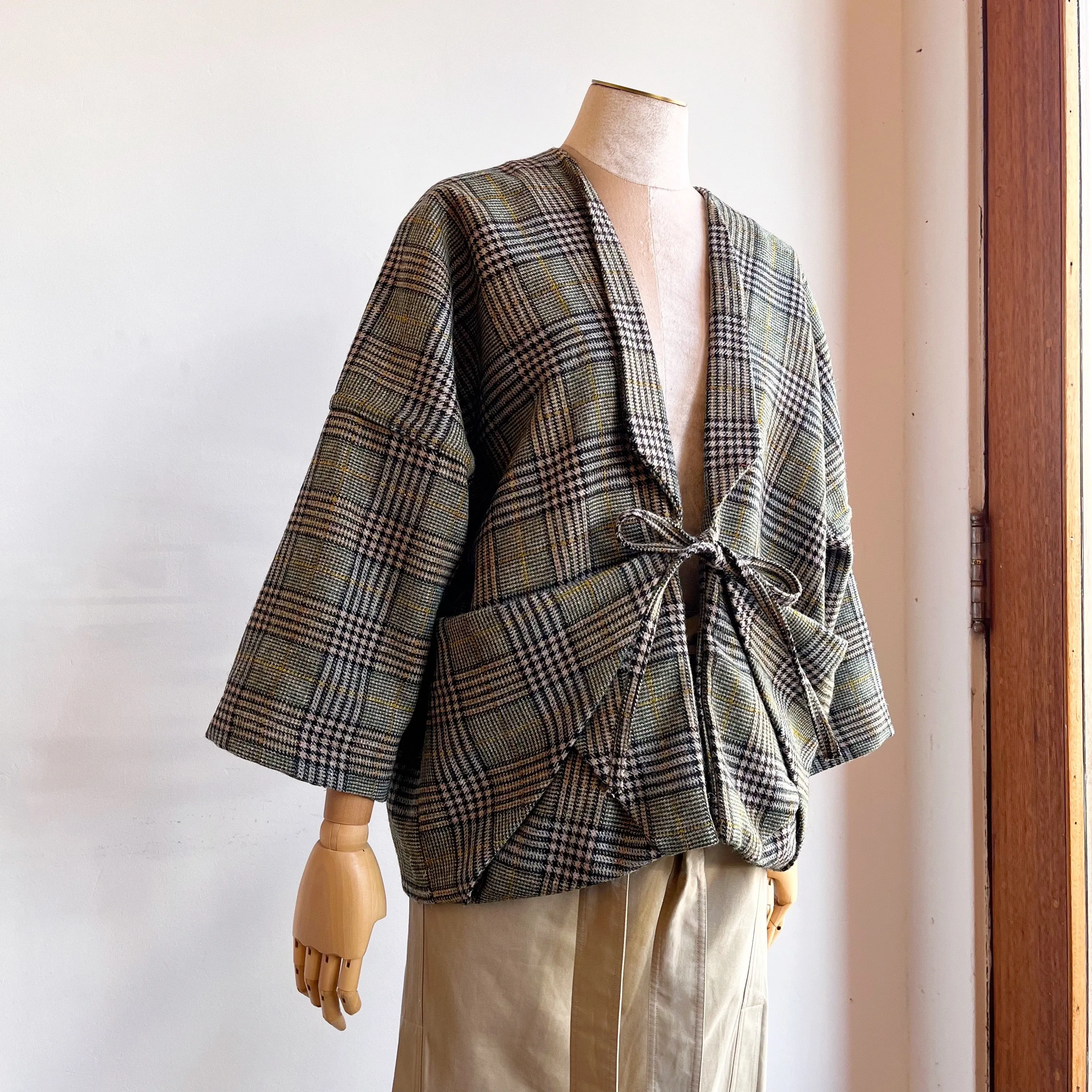 Dark Green Plaid Chore Jacket