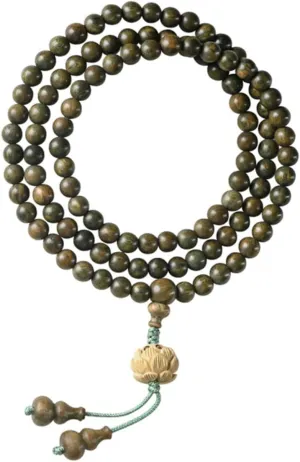 Didiseaon Bead Bracelet Men Women Sandalwood Rosary Beads Elastic Multi-wrap Buddha Prayer Bracelet