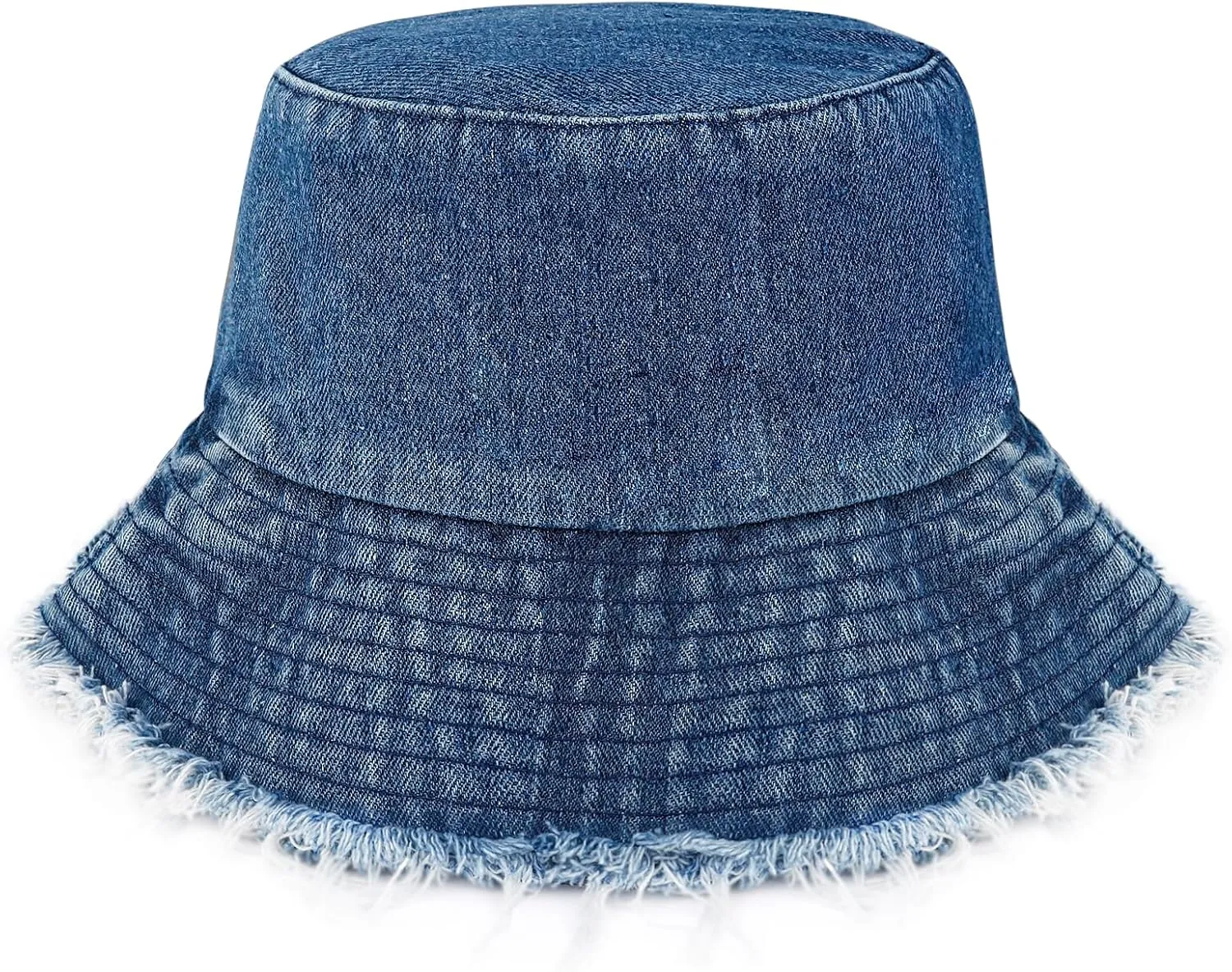 Eigso Denim Bucket Hat for Women Men Wahsed Foldable Summer Fishing Beach Sun Hat for Woman Man