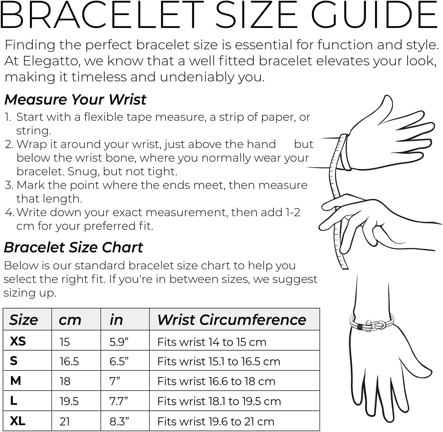 Elegatto Orion Premium Rope Bracelet for Men | Natural Cotton Finish and Sterling Silver Polished Stainless Steel Horseshoe Shackle Closure | Mens Designer Bracelets
