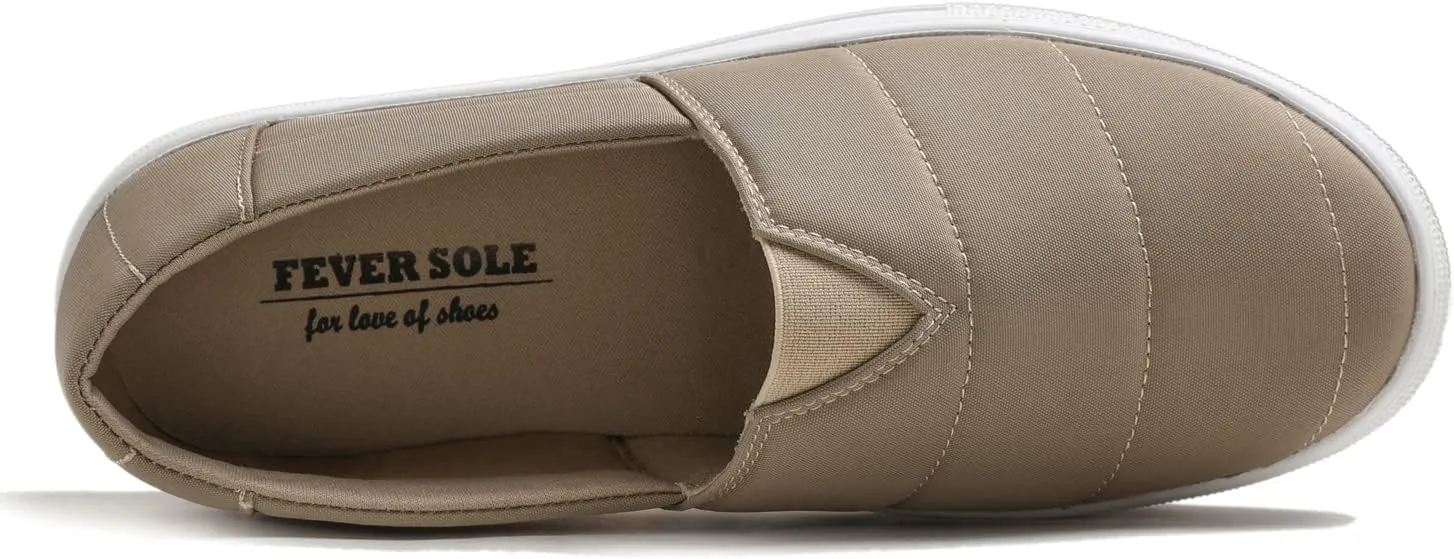 FEVERSOLE Women's Casual Slip On Sneaker Comfort Walking Loafer Flats