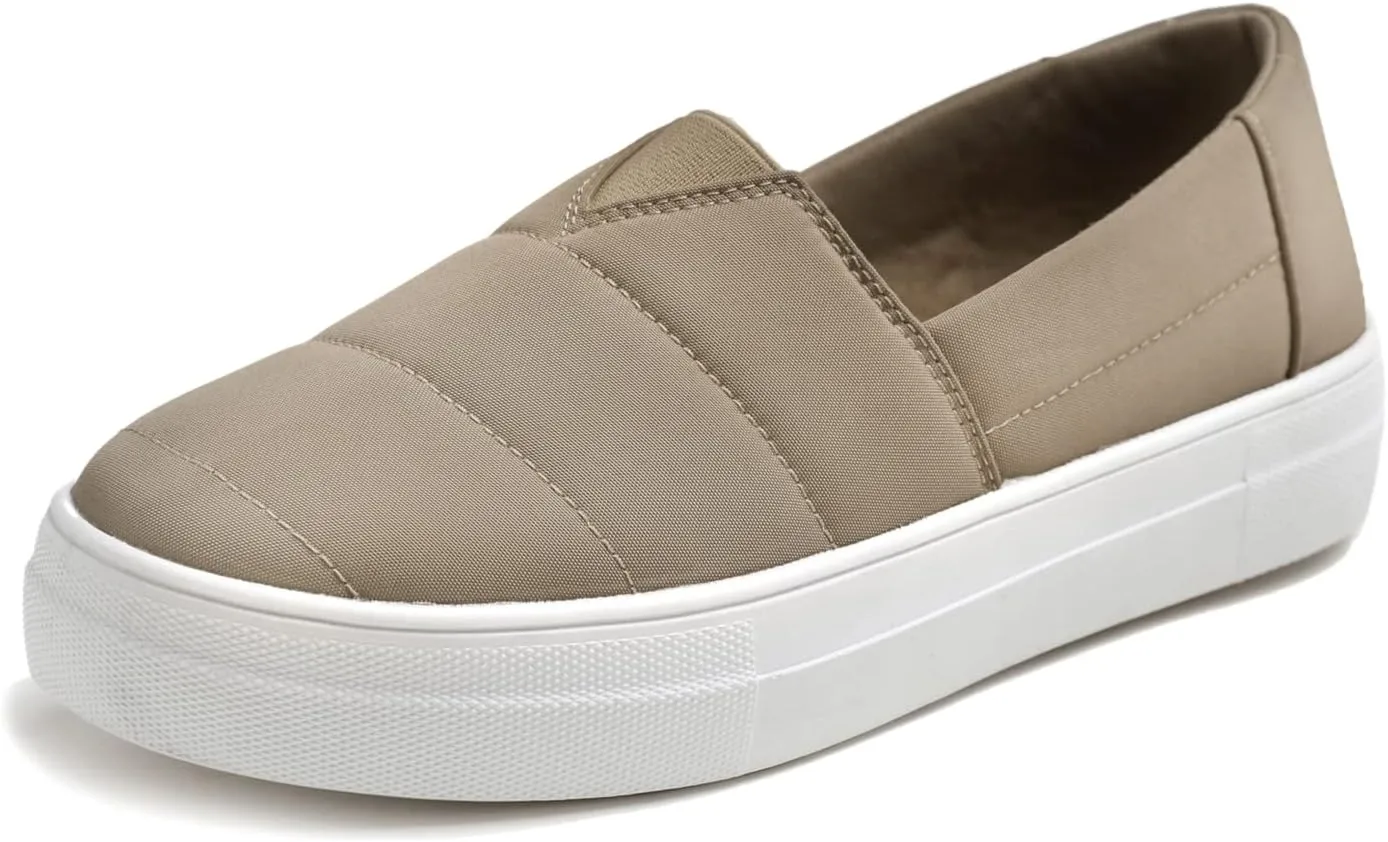 FEVERSOLE Women's Casual Slip On Sneaker Comfort Walking Loafer Flats