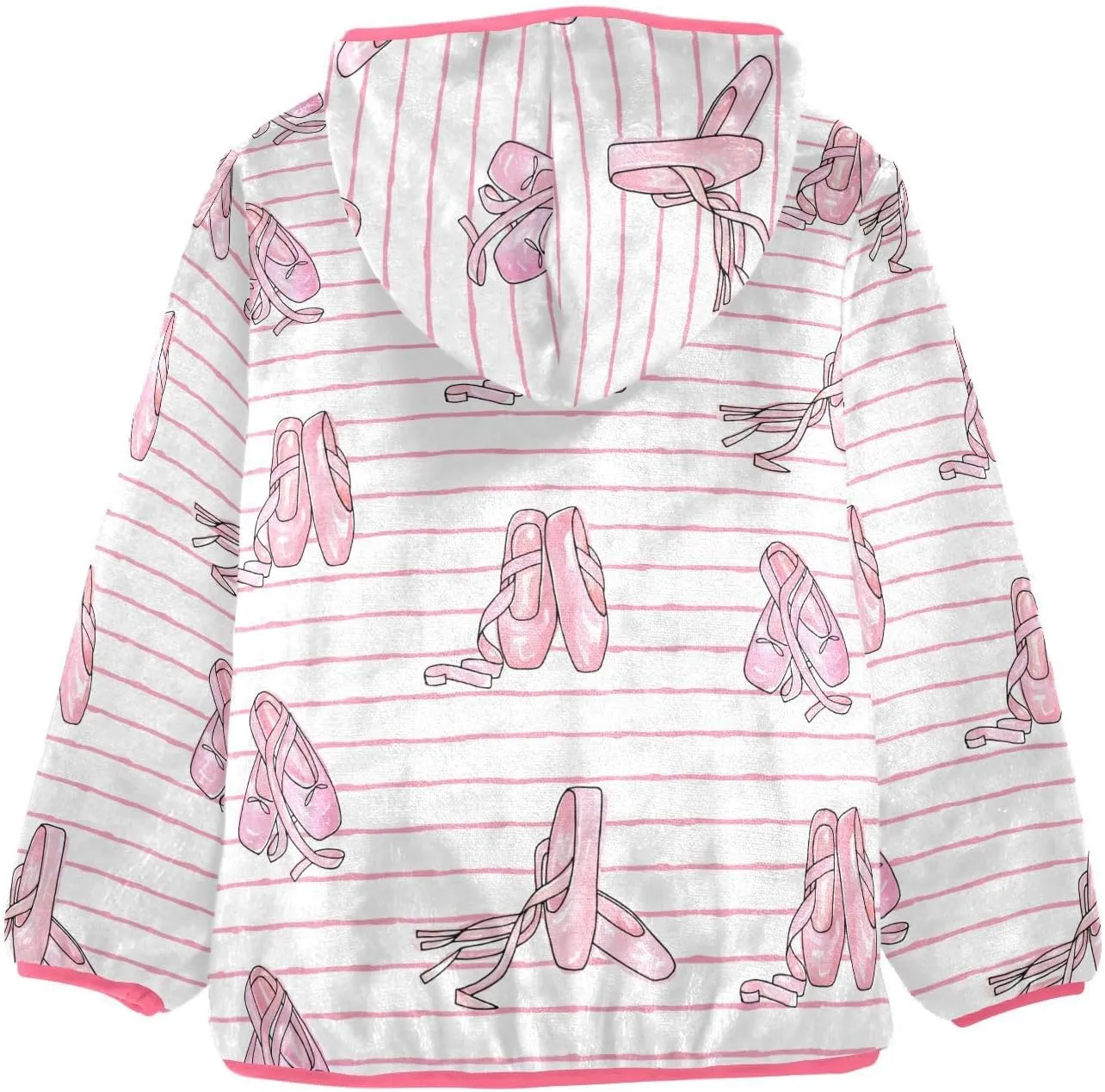 Girls Boys Fleece Jacket Coat for Toddler with Pockets, Zip Up Hoodie Winter Warm Outerwear Size 3T-10T
