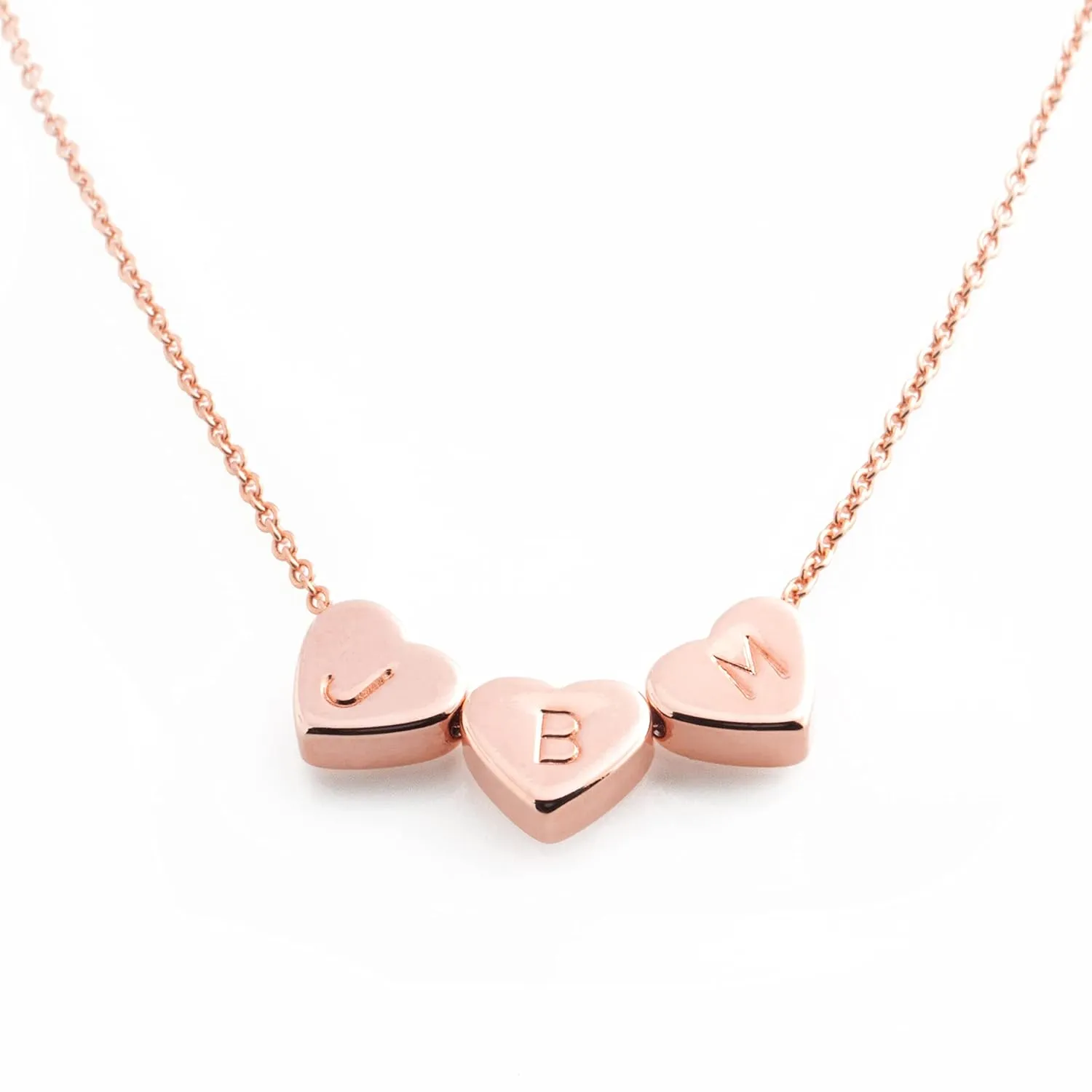 Gold Heart Initial Necklace Mothers Day Giftsl Necklaces for GirlsC Necklace for Women, W Necklace Perfect Christmas Gift for Women Stylish Christmas Necklace Gift
