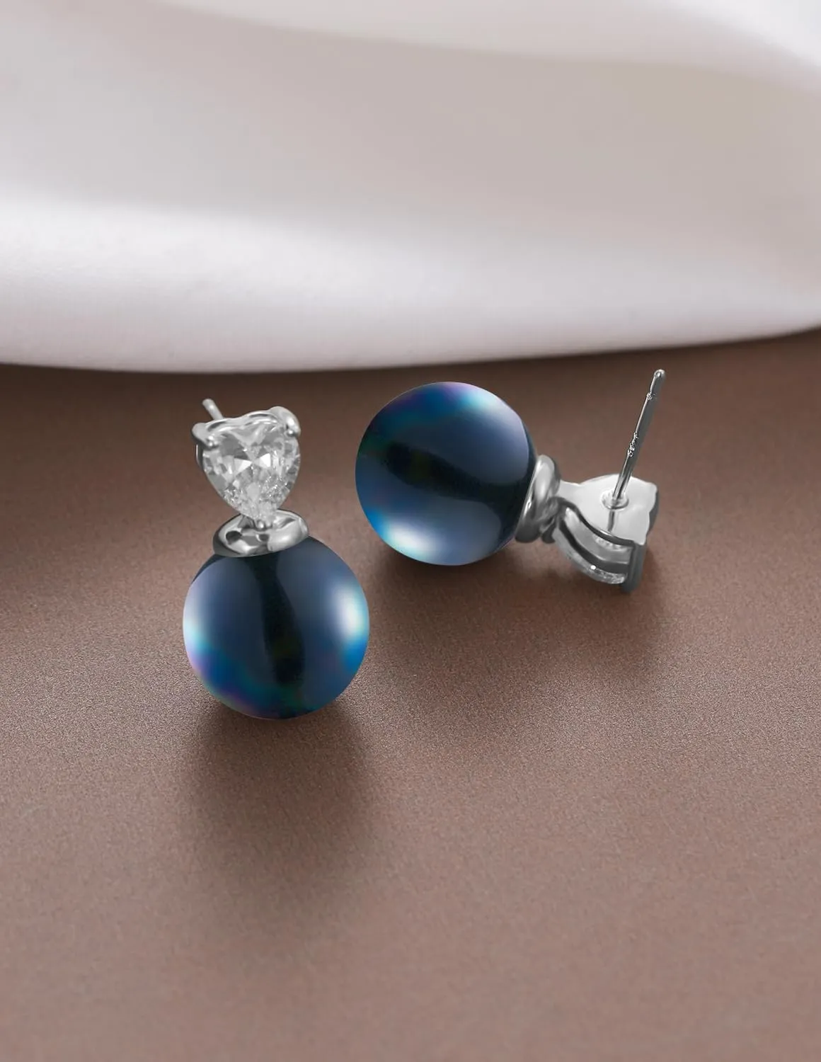 Gold Plated Stainless Steel Zircon Necklace And Earrings Jewelry for Women