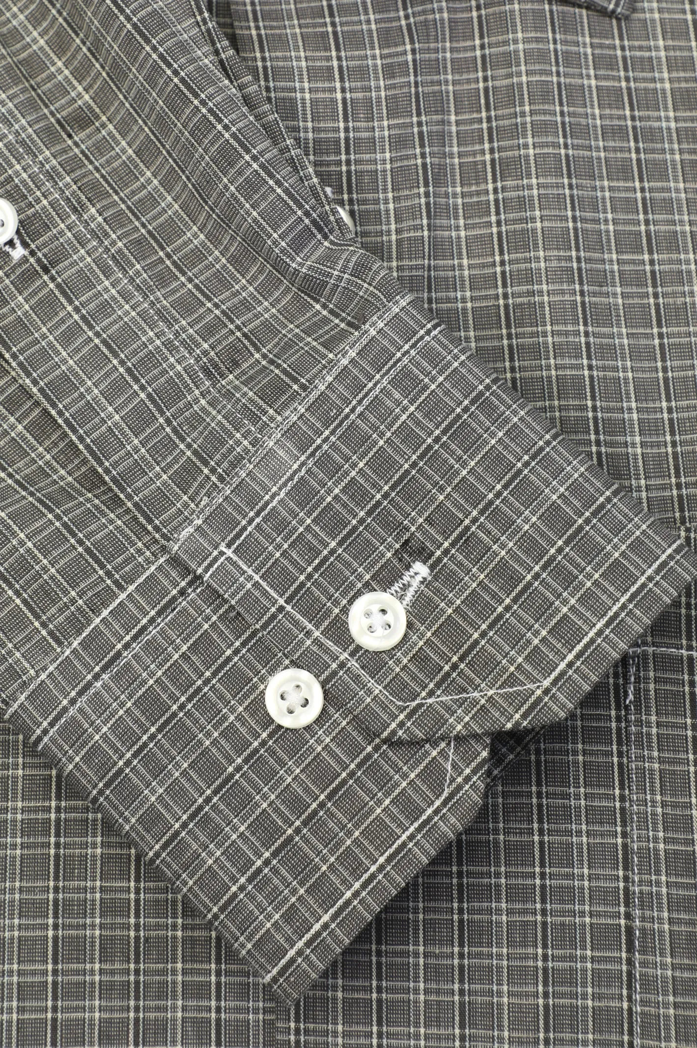 Grey Glen Plaid Check Formal Shirt