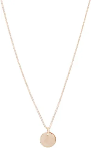 Honeycat Circle Coin Disc Charm Necklace in Gold, Rose Gold, or Silver | Minimalist, Dainty, Delicate Jewelry