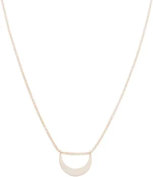 Honeycat La Luna Moon Necklace in Gold, Rose Gold, or Silver | Minimalist, Delicate Jewelry