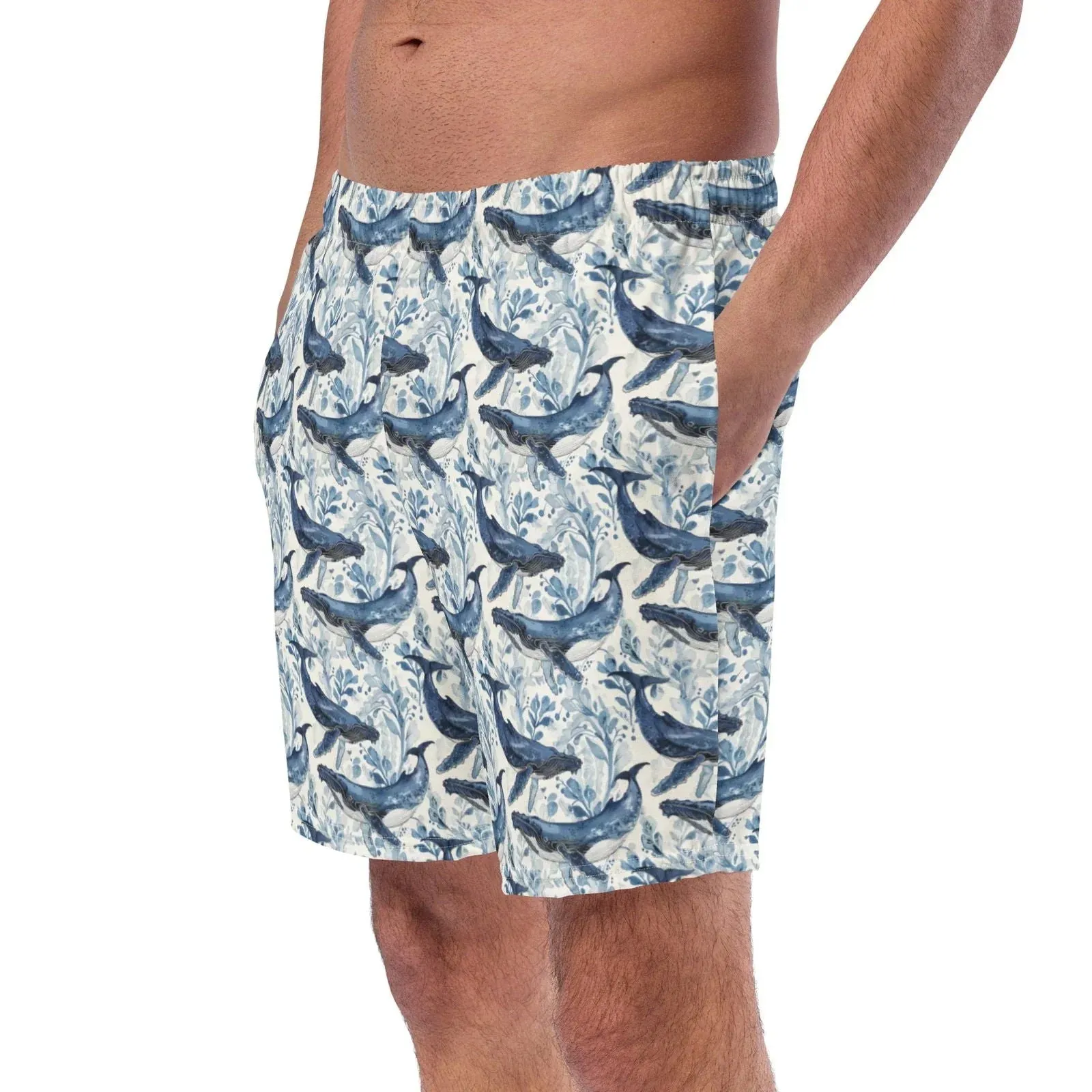 Humpback Whale Song Men's Swim Trunks