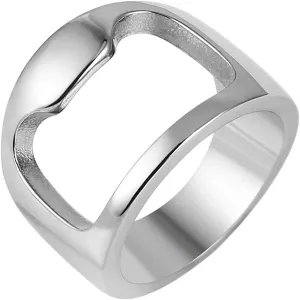 HZMAN Stainless Steel Polished Beer Bottle Opener Ring