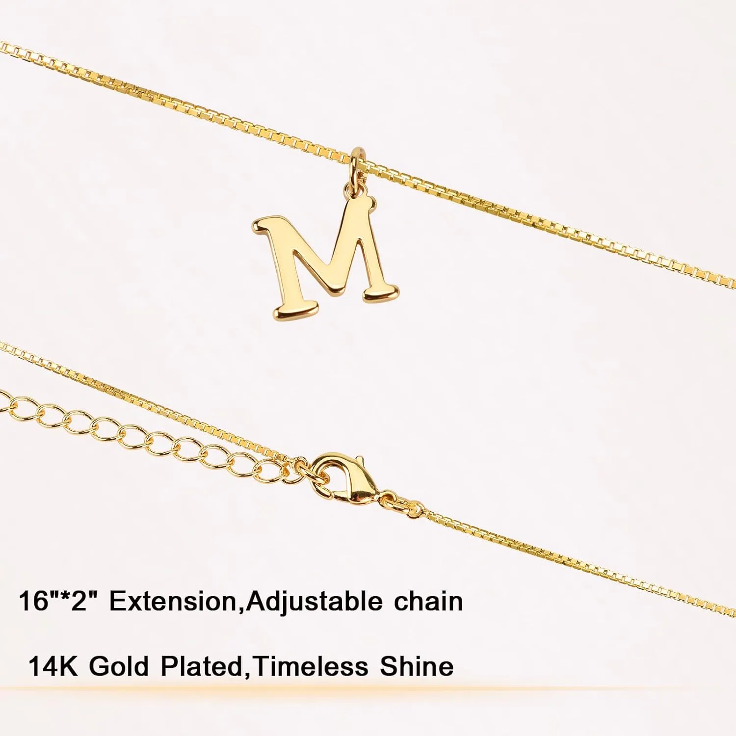 Initial Necklaces,Stylish Personalized Letter Necklace,Tiny A-Z Pendant Choker,Dainty Monogram Name Necklace for Women Jewelry Gift