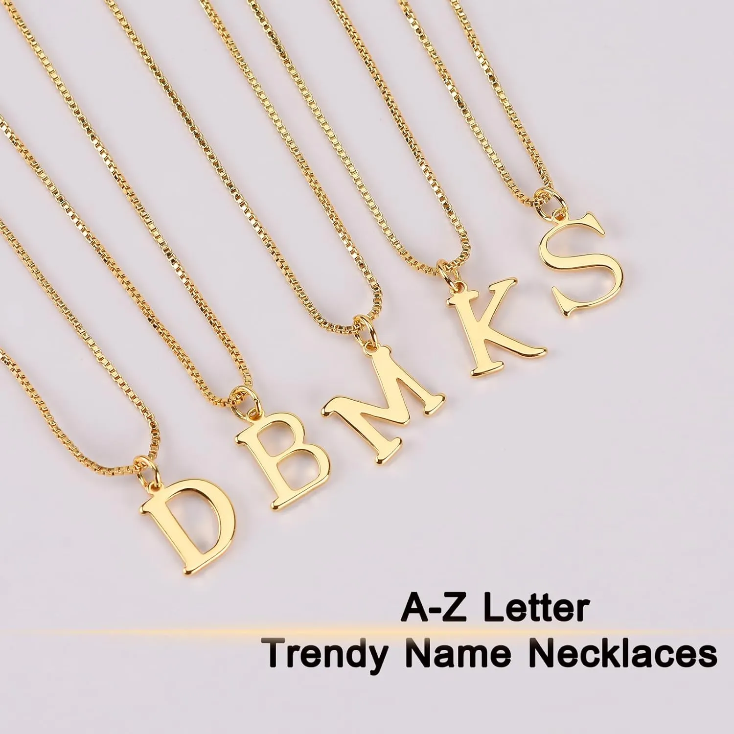 Initial Necklaces,Stylish Personalized Letter Necklace,Tiny A-Z Pendant Choker,Dainty Monogram Name Necklace for Women Jewelry Gift